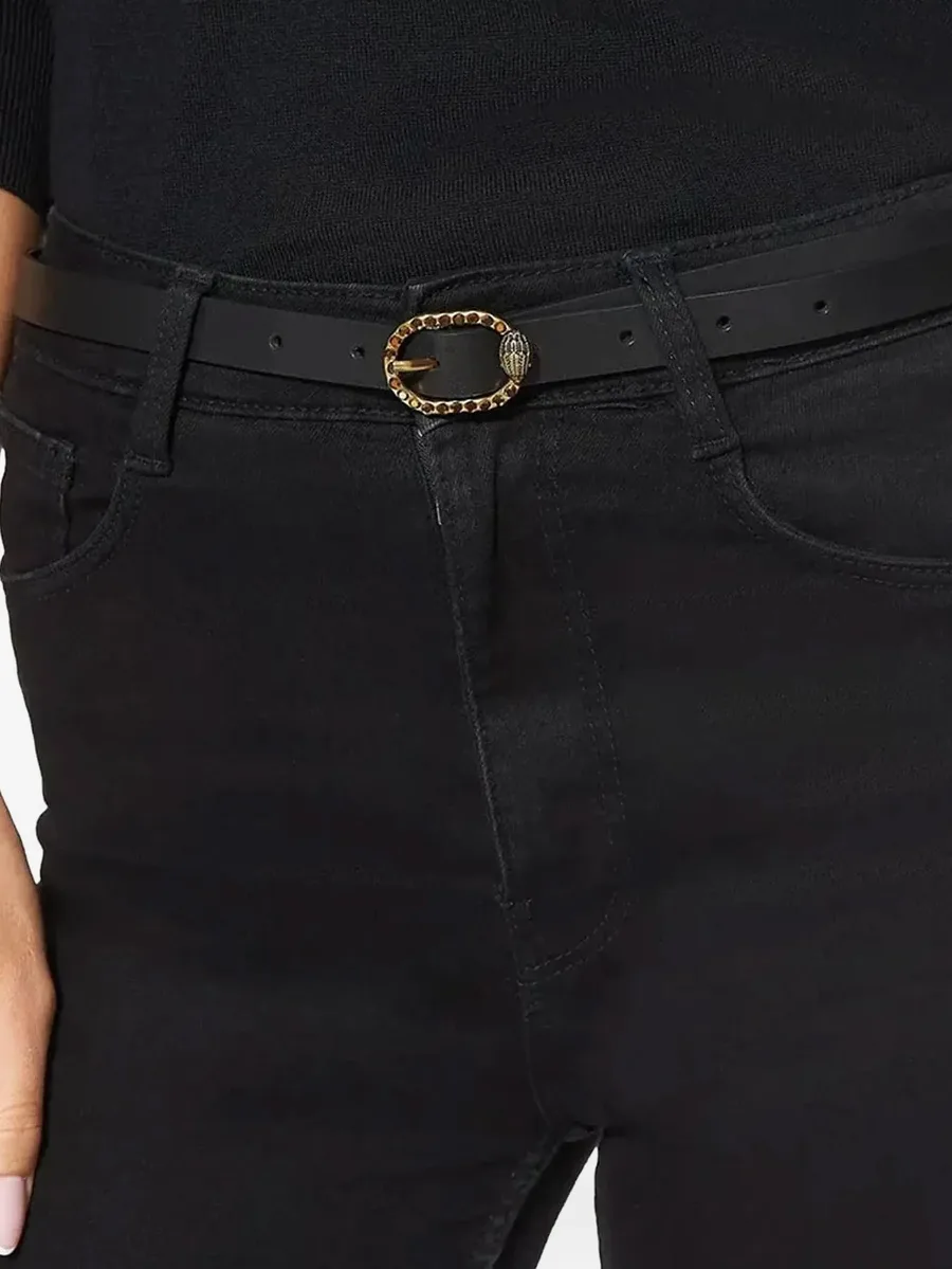 Mayfair 18 crystal-embellished leather belt 7