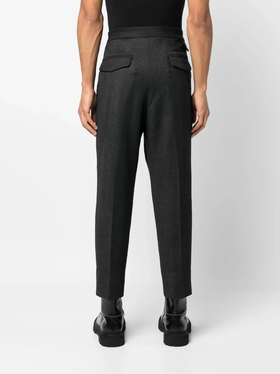 cropped tapered-leg trousers 7