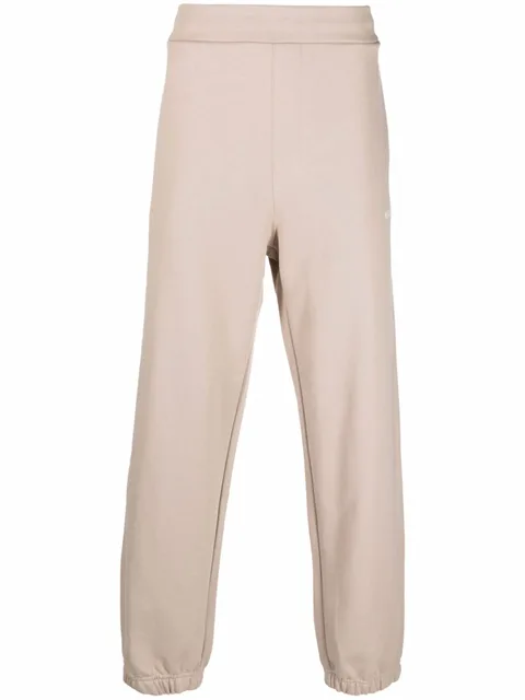 logo-print cotton track trousers