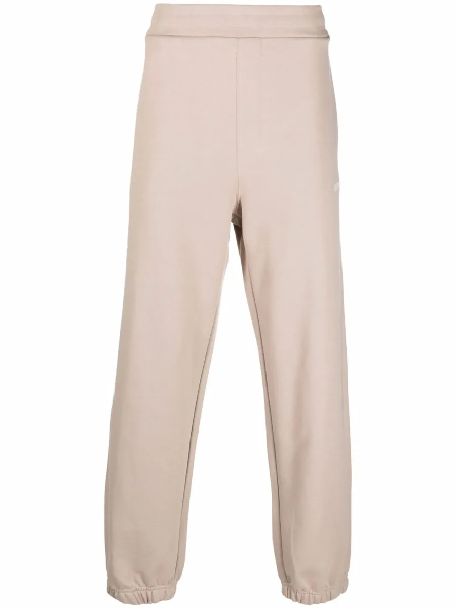 logo-print cotton track trousers 1