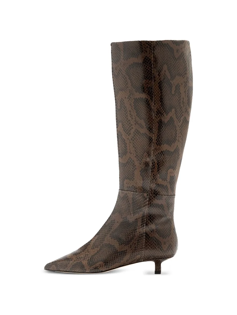 Sabrina snake-print pointed boots 2