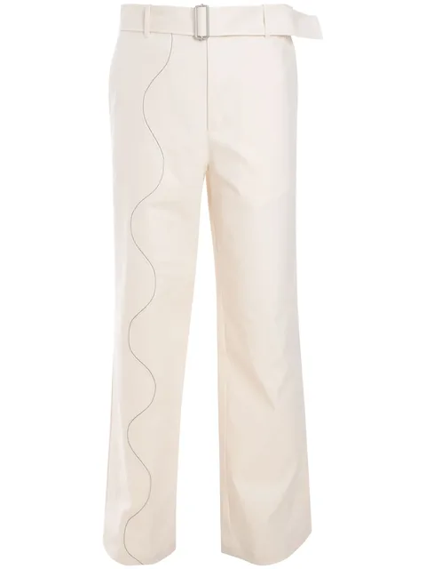 straight-leg trousers