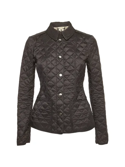 button-up quilted jacket