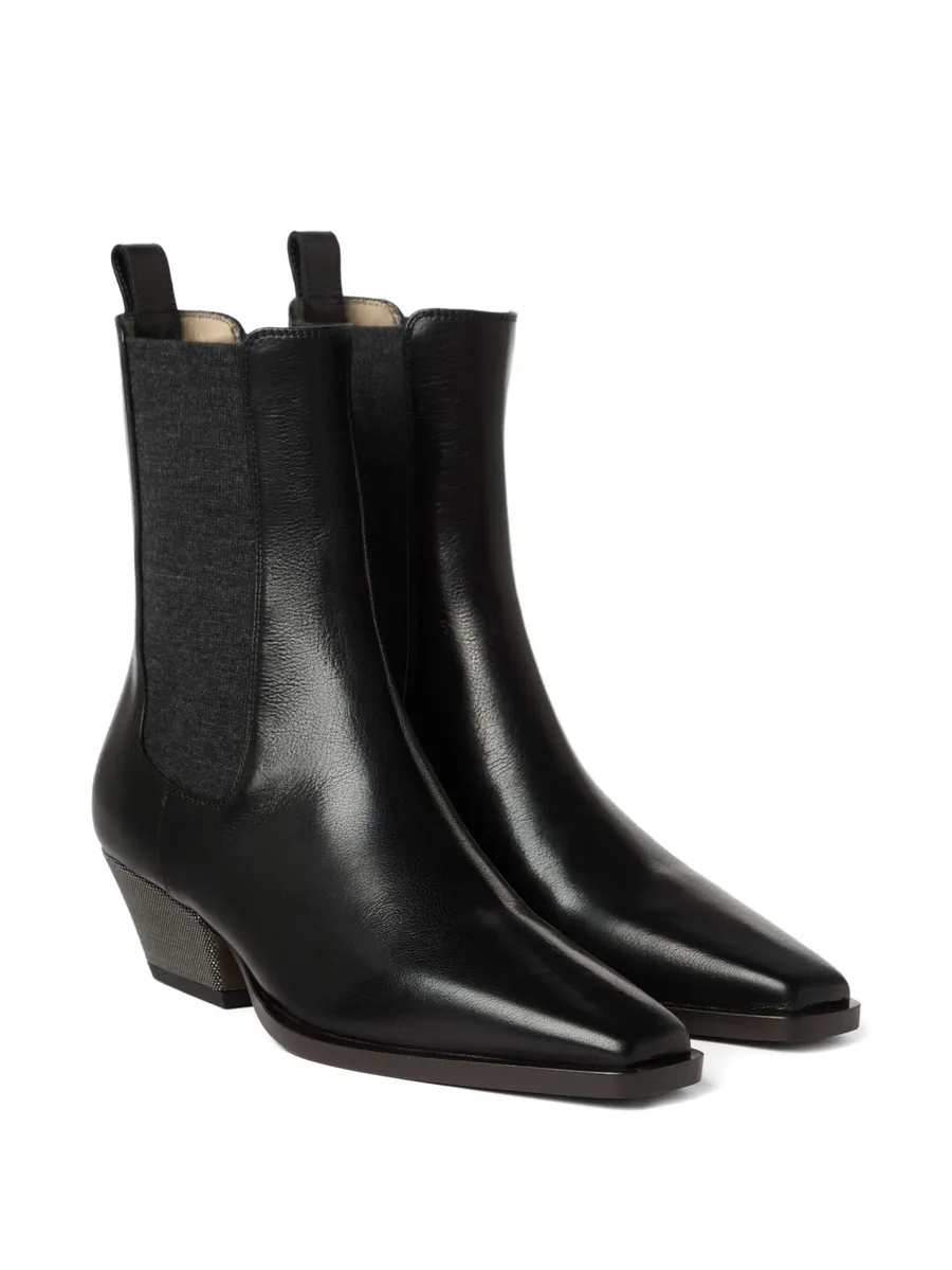 50mm leather Chelsea boots 4