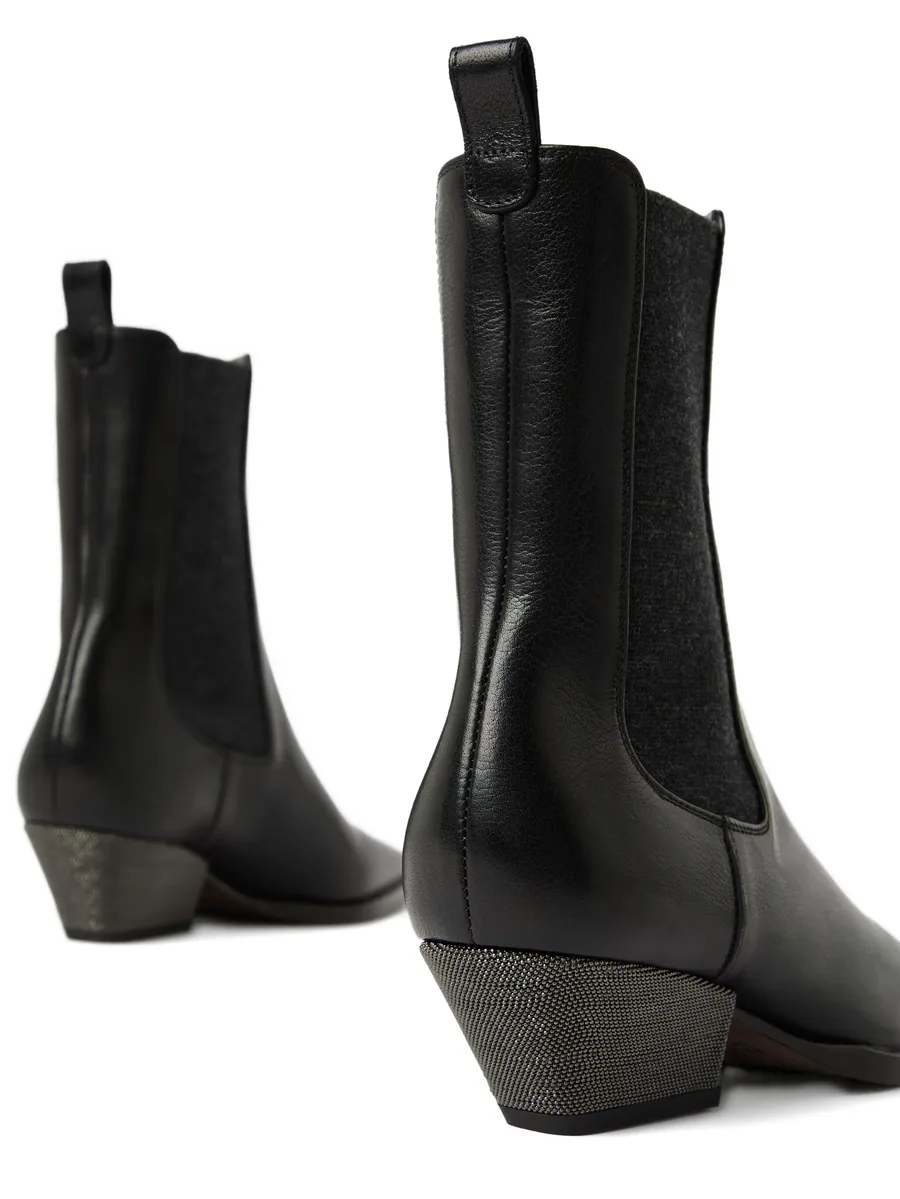50mm leather Chelsea boots 8