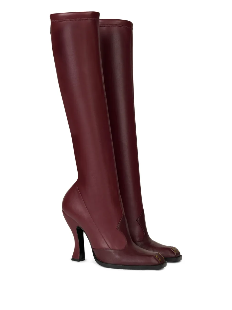 105mm high-heeled studded boots 4