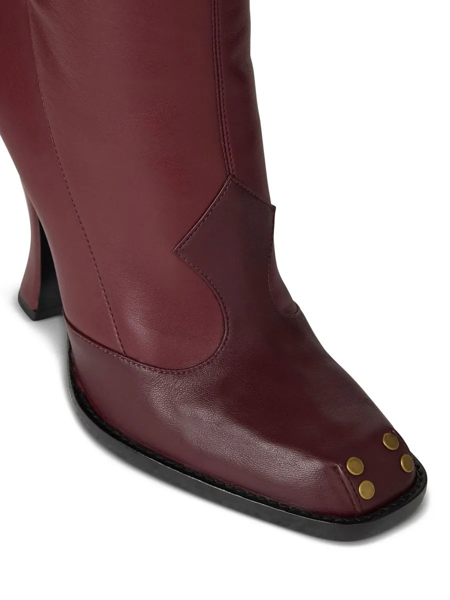 105mm high-heeled studded boots 7