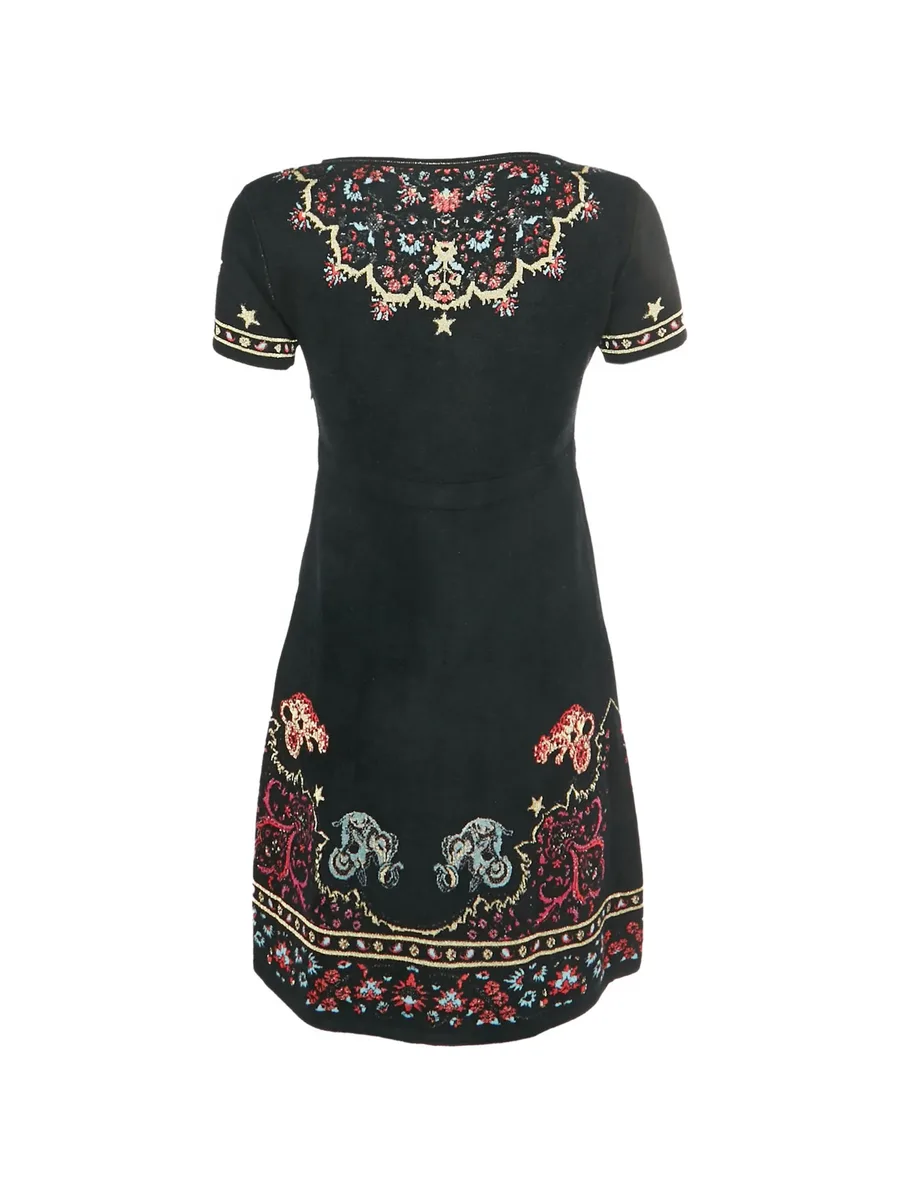 мини платье с короткими рукавами 4