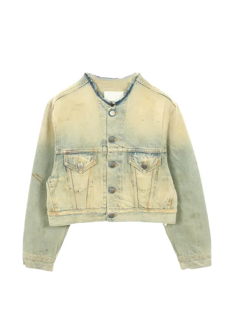 2010s cropped denim jacket