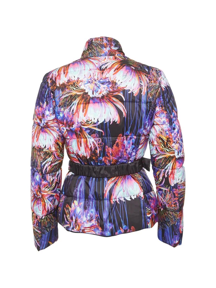 printed belted puffer jacket 3