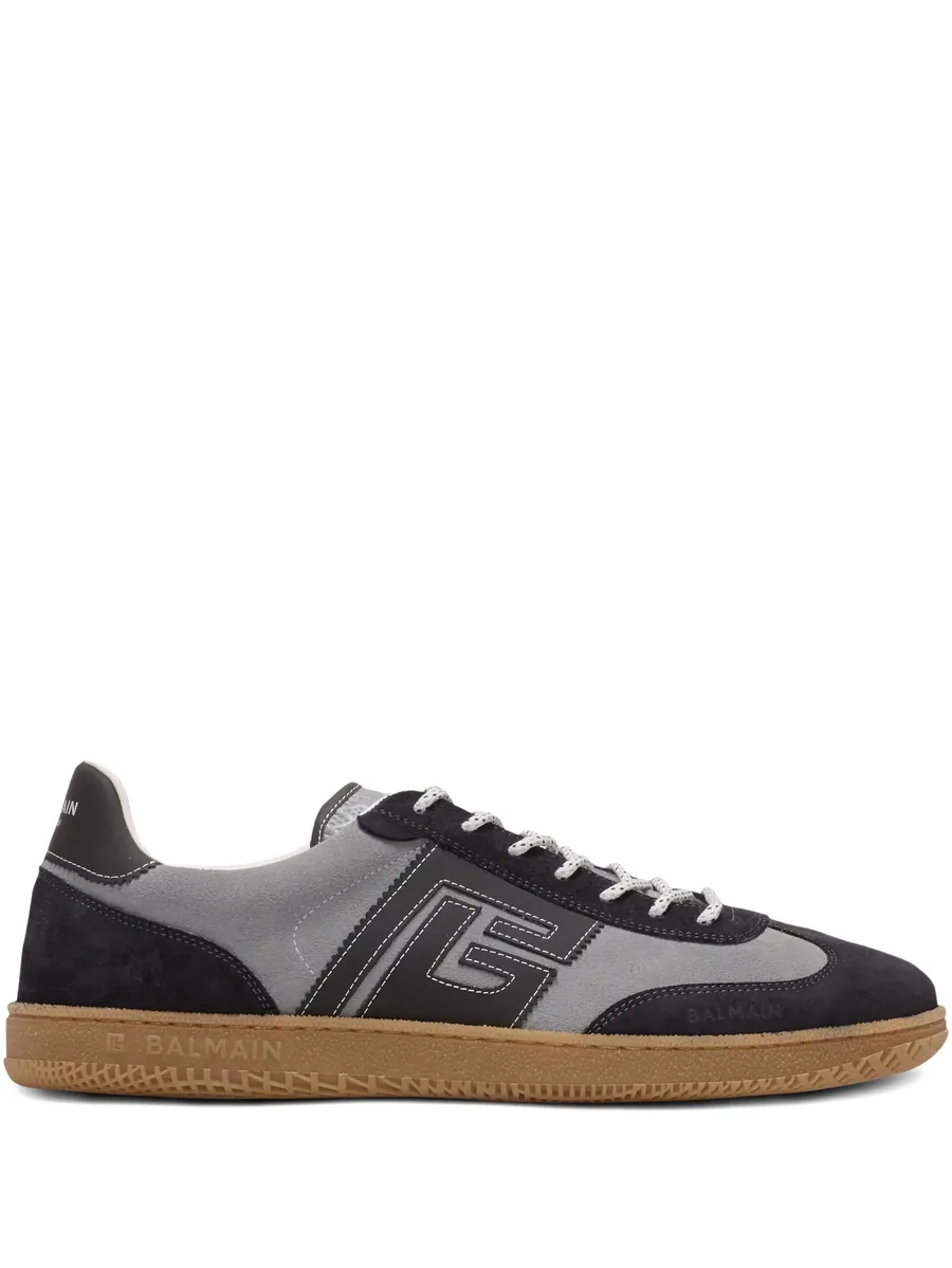 suede Balmain Swan trainers 2