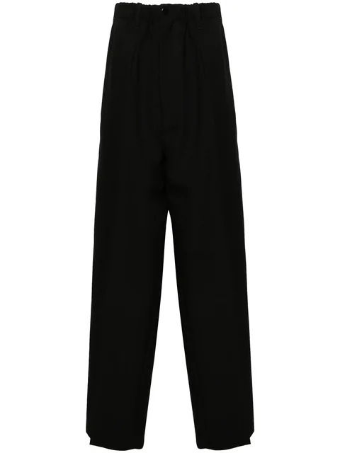 tailored straight-leg trousers