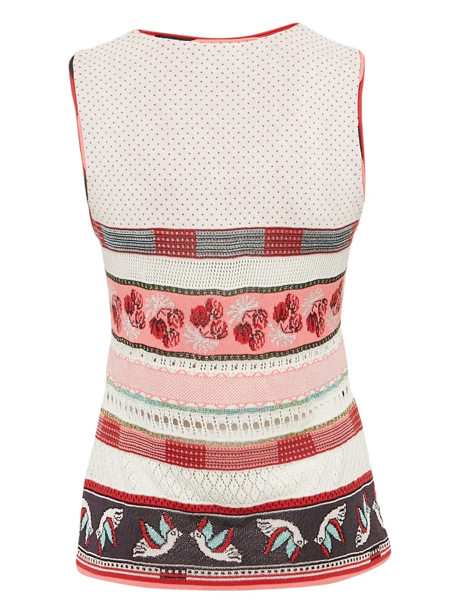 intarsia-bird knit top 4
