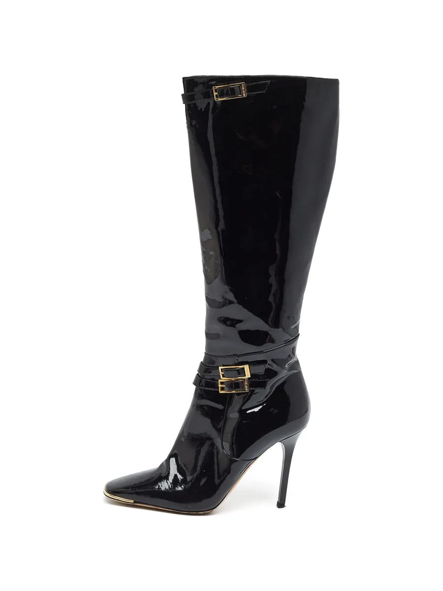 Sheila buckled knee-length boots 1