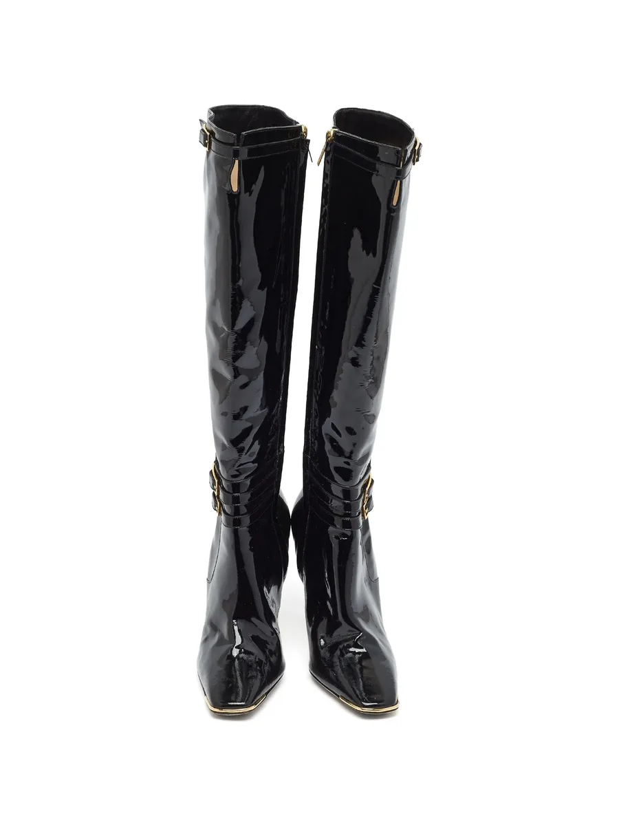 Sheila buckled knee-length boots 8
