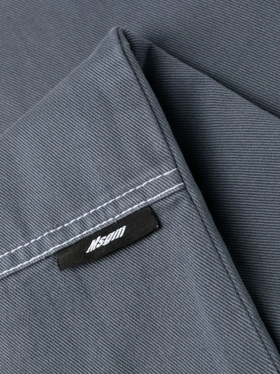 logo-print straight-leg trousers 12