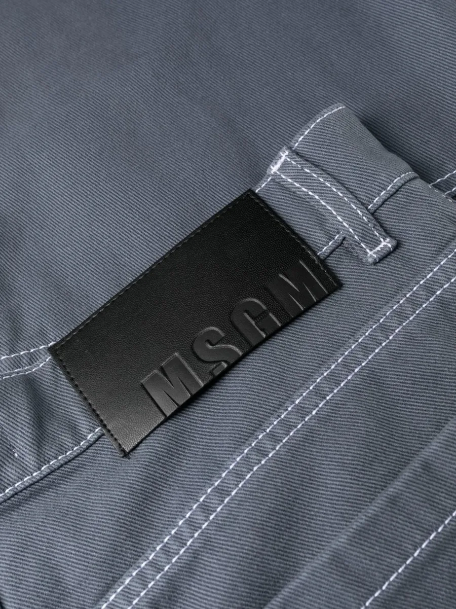 logo-print straight-leg trousers 14