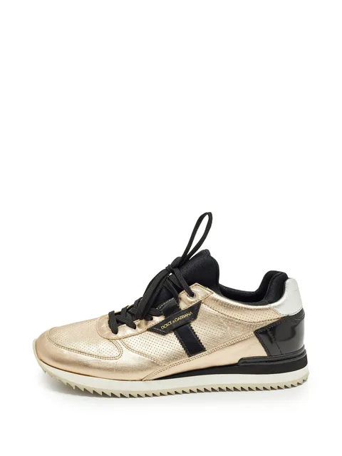 perforated leather sneakers