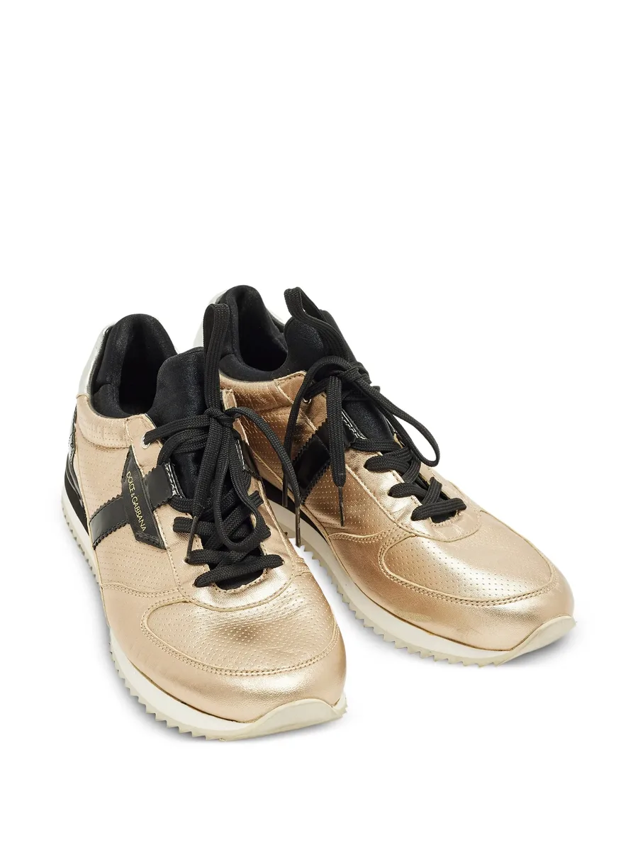 perforated leather sneakers 9