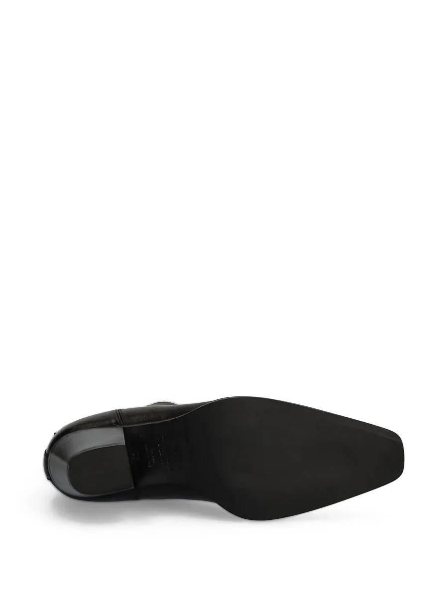 elastic-panel pointed-toe boots 7
