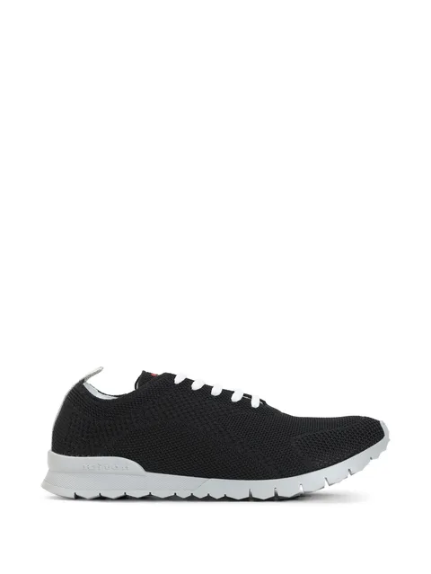 knit lace-up sneakers