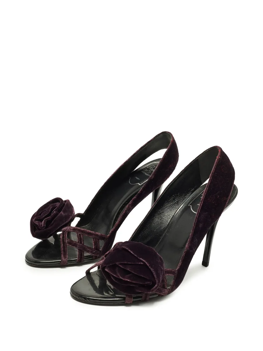 bow open-toe pumps 4
