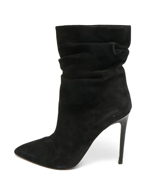 slouchy suede boots