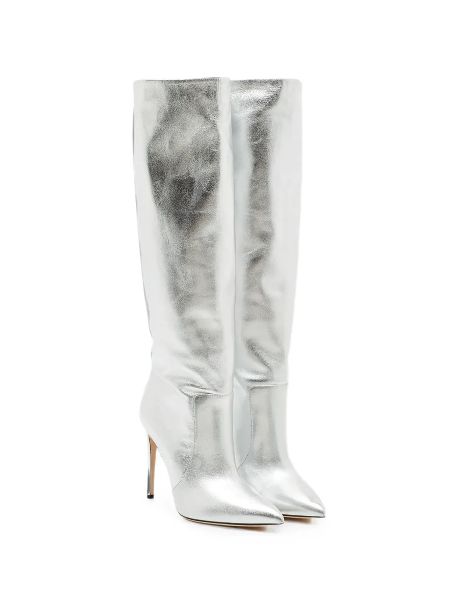 knee-length leather boots 4