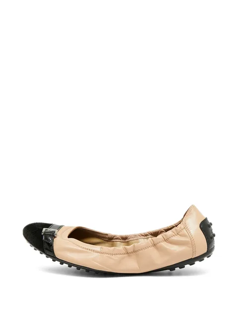 buckled ballet flats