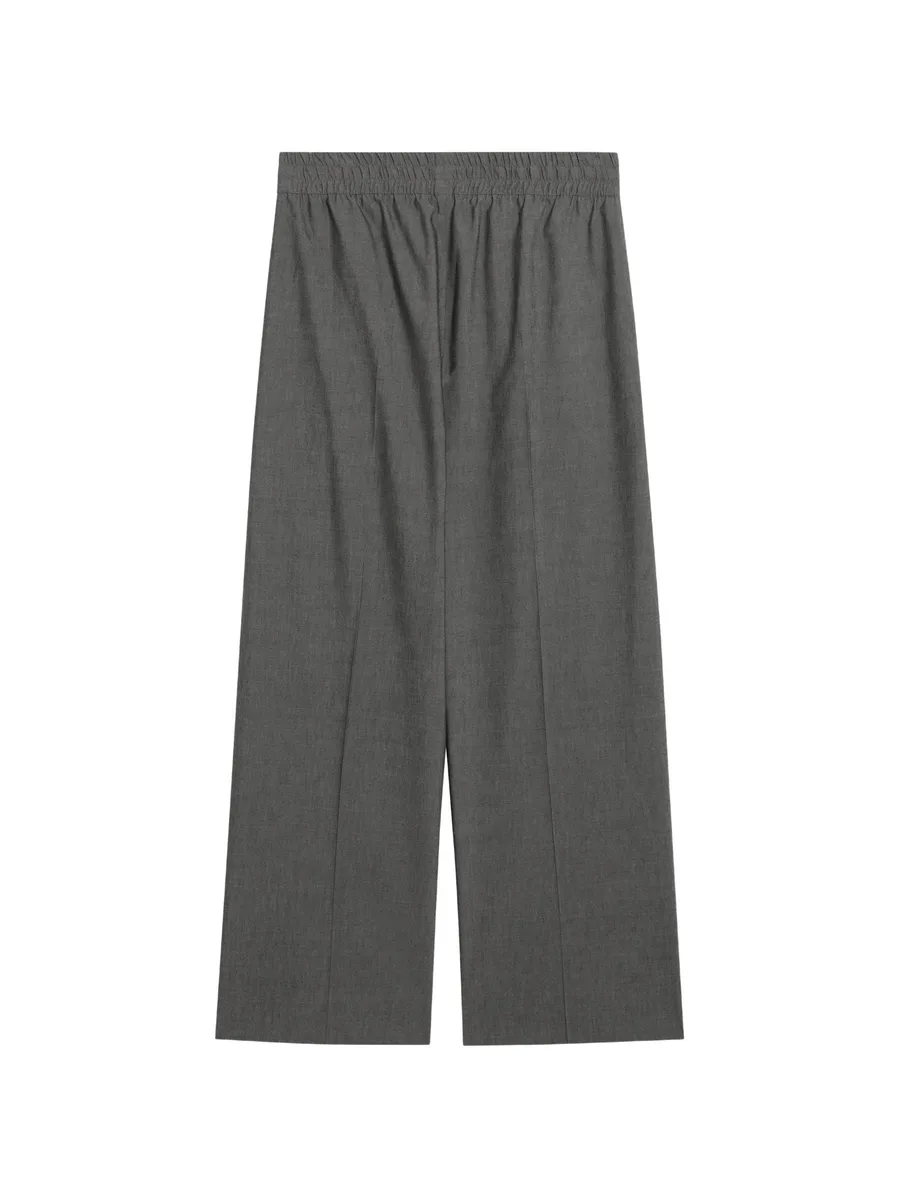 drawstring-waist oxford trousers 4