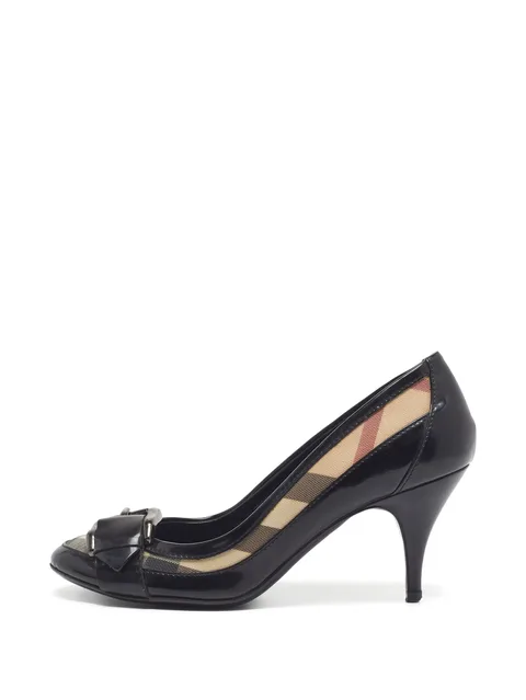 Nova Check buckle pumps