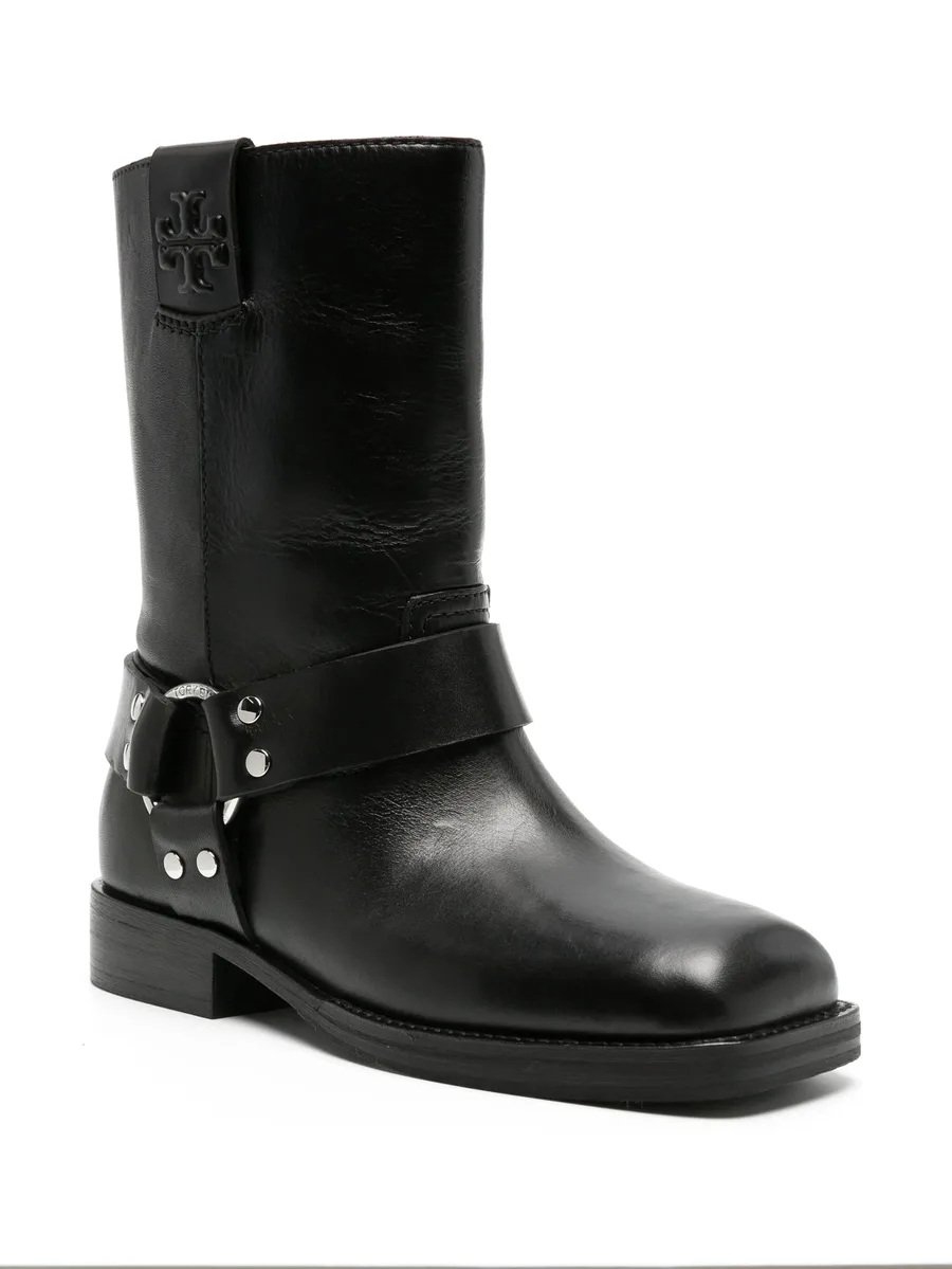 Double T leather ankle boots 4