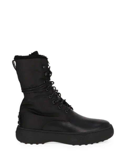 Gommino lace-up ankle boots