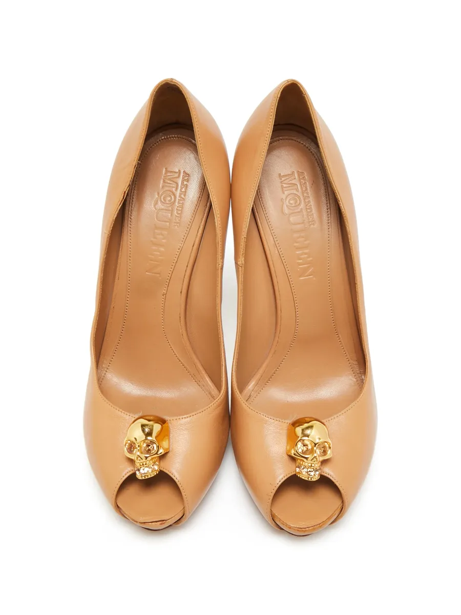 Skull peep-toe sandals 3
