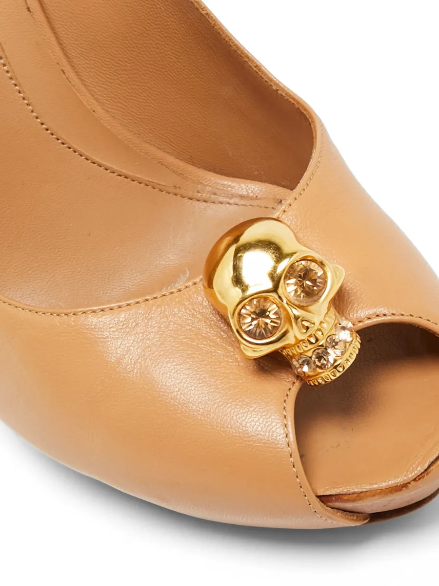 Skull peep-toe sandals 10