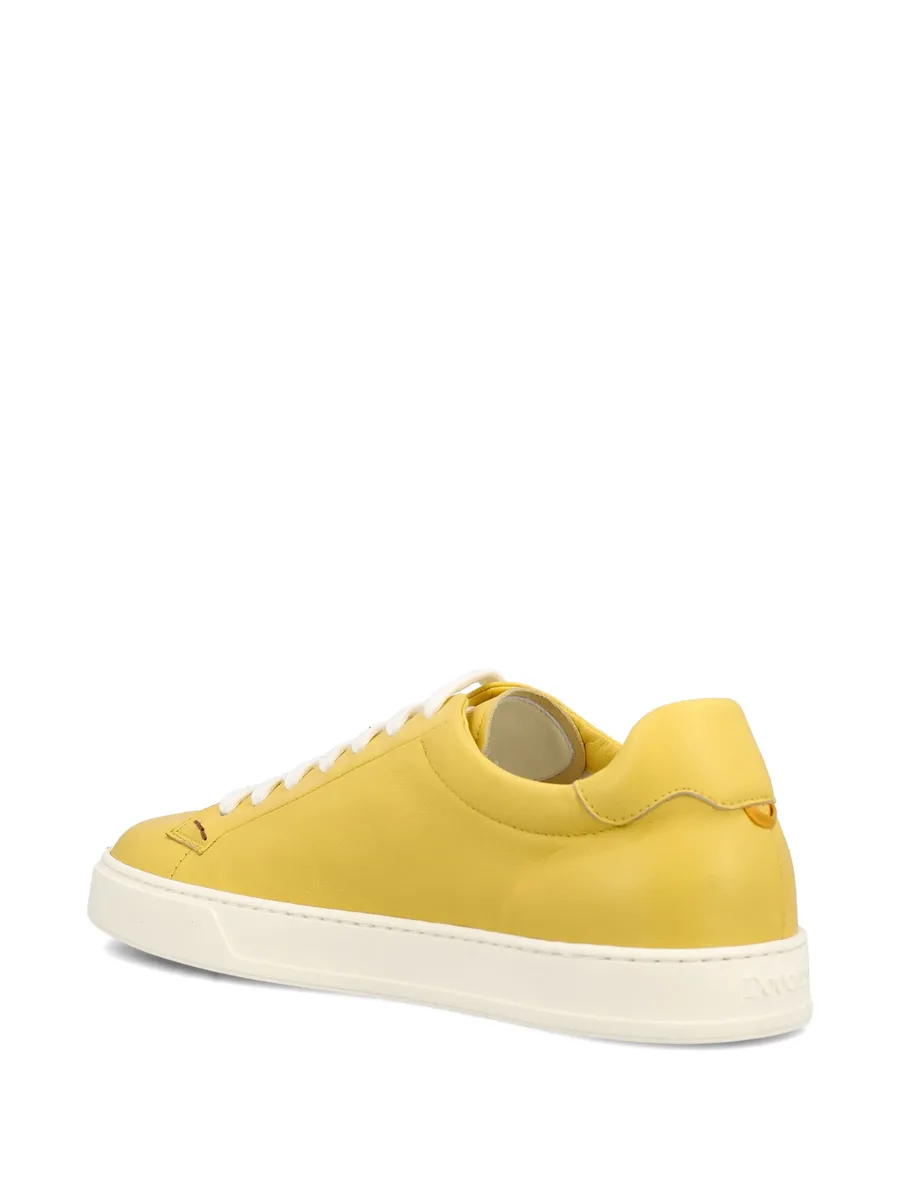 round-toe leather sneakers 7