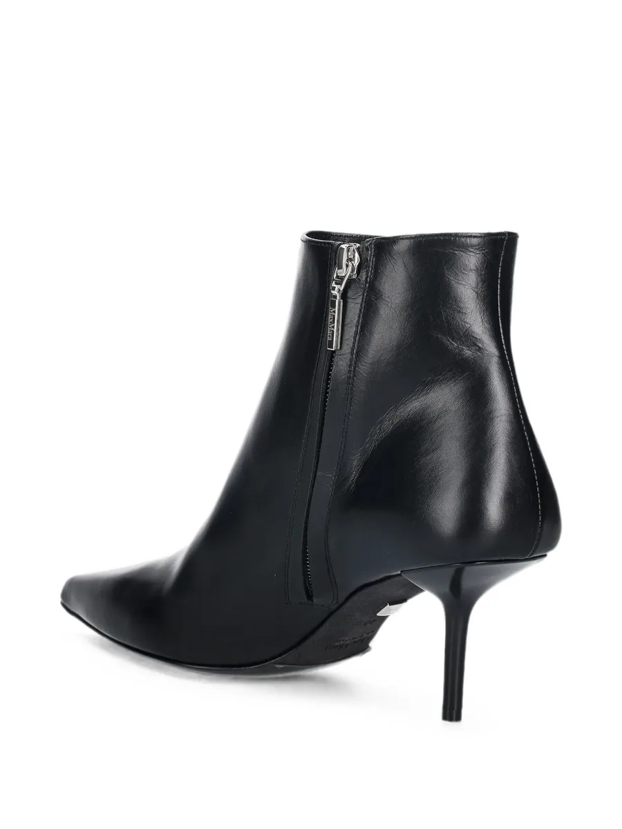 pointed-toe leather ankle boots 8