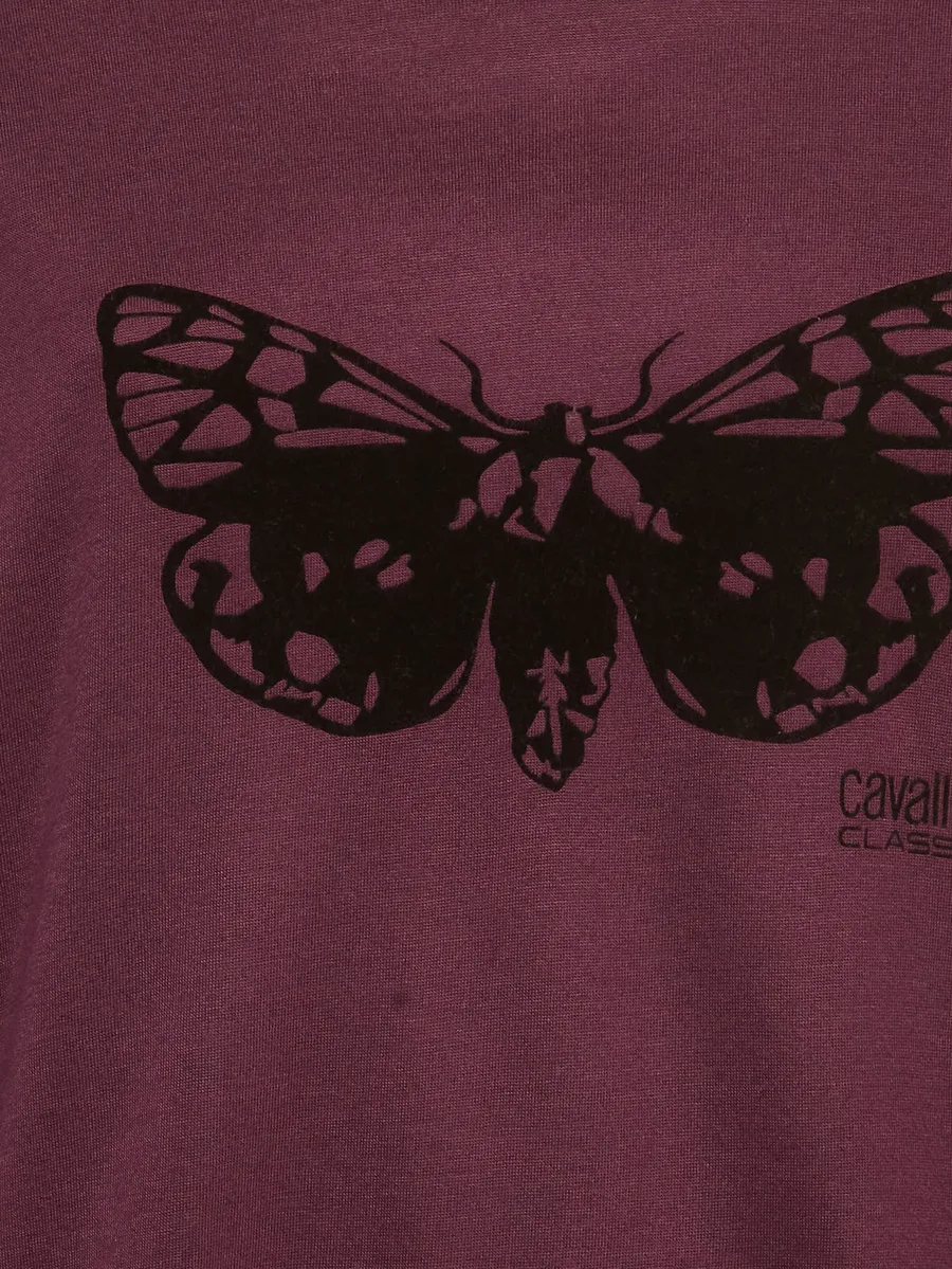 butterfly-detail wide-neck sweatshirt 5