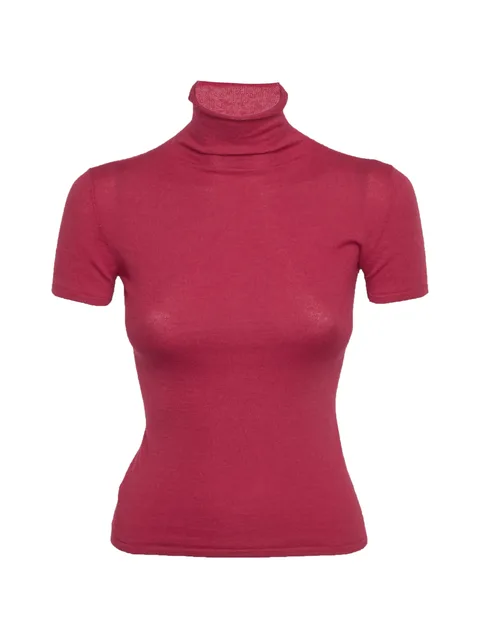mock-neck sweater