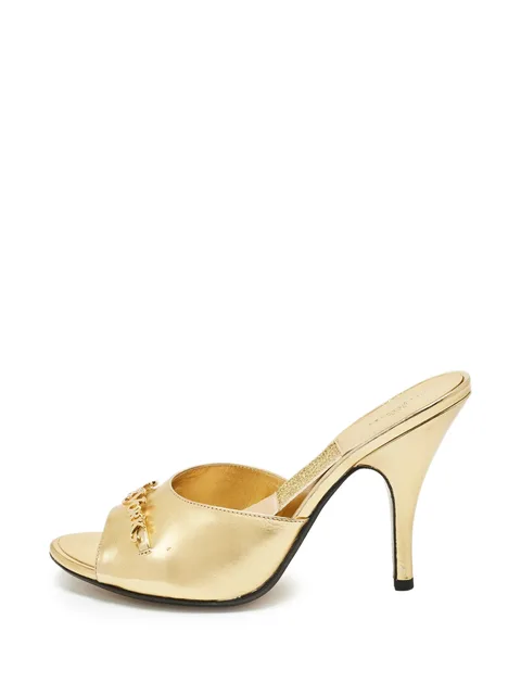 logo-plaque sandals