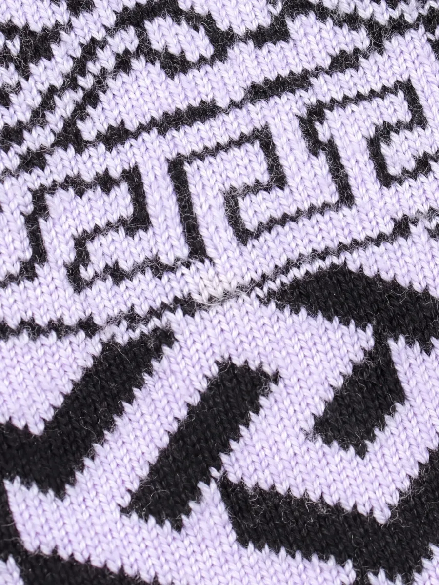 2010s Medusa La Greca knitted crewneck wool sweater 5