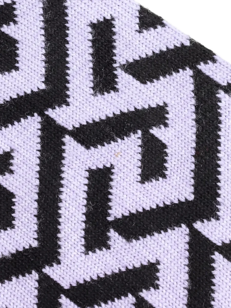 2010s Medusa La Greca knitted crewneck wool sweater 14