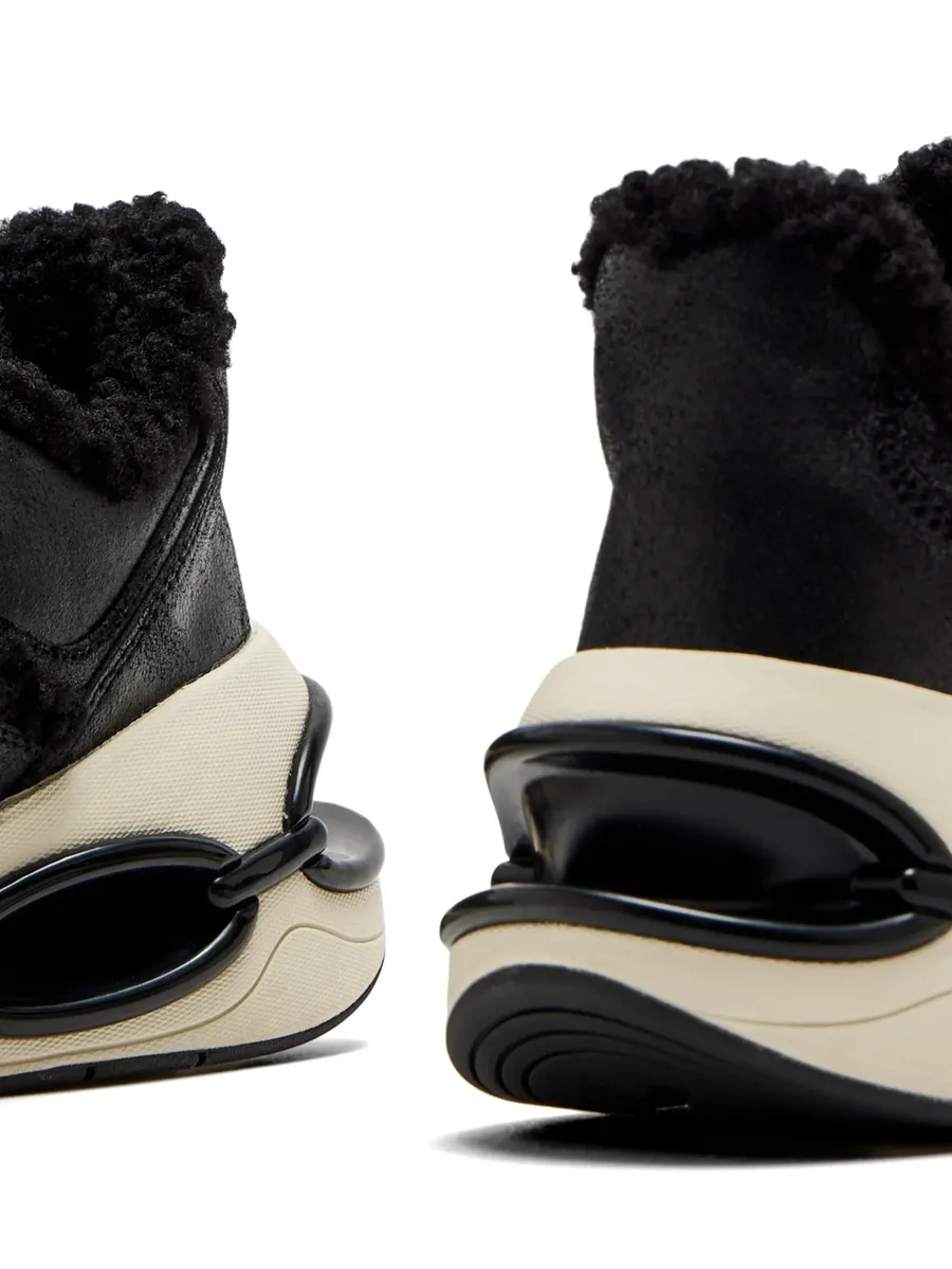 shearling-trim chunky-sole sneakers 9