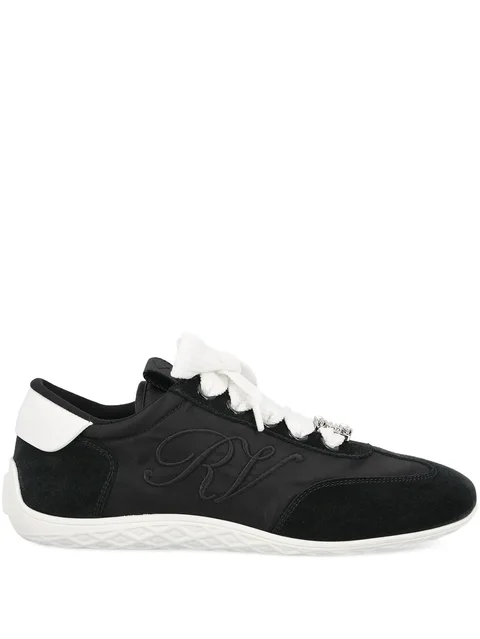 logo-embroidered sneakers