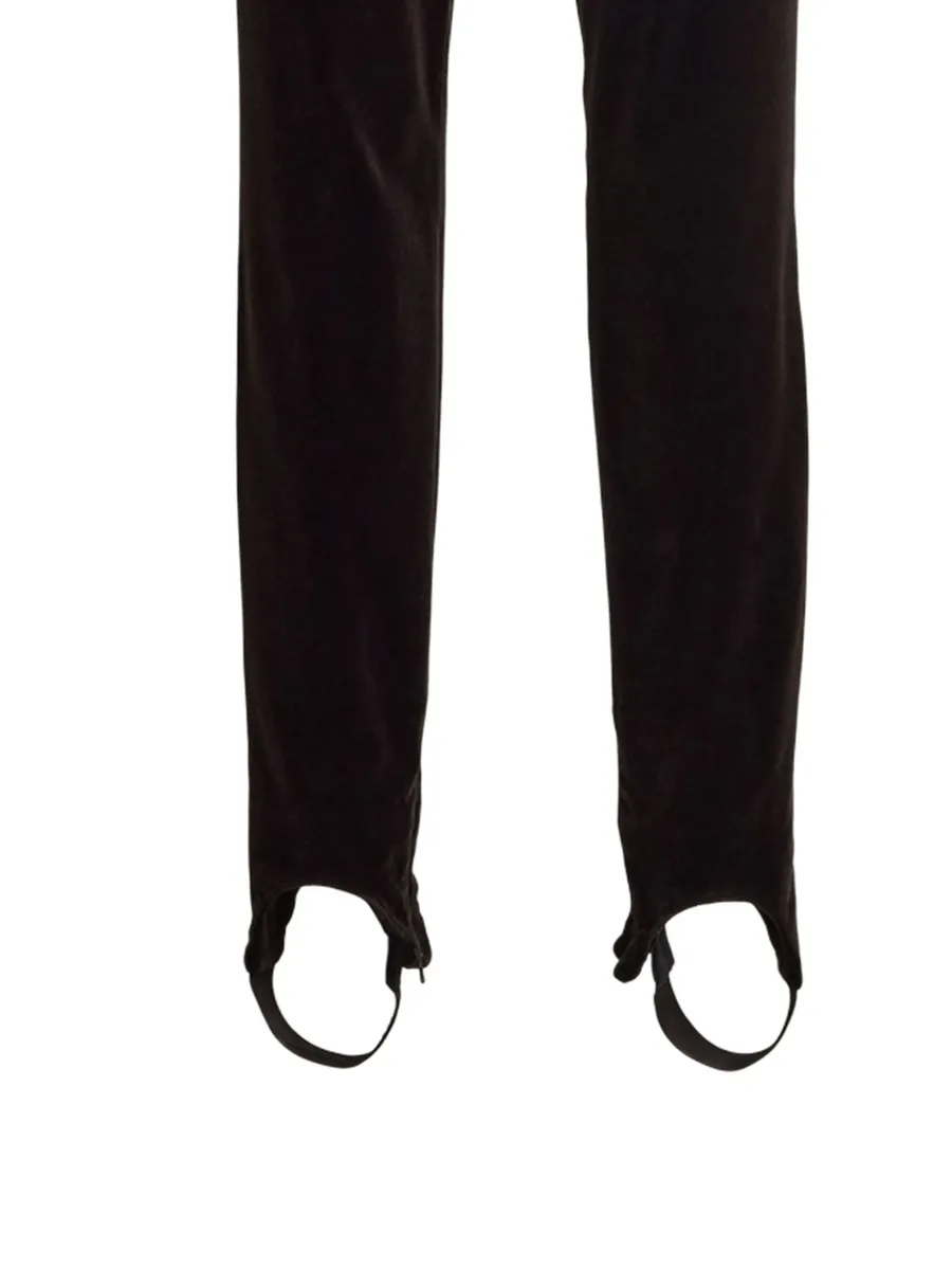 high-waisted velvet trousers 4