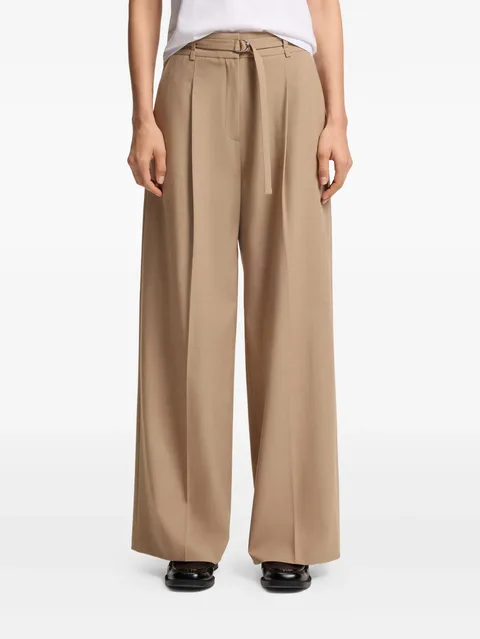 belted-fastening trousers