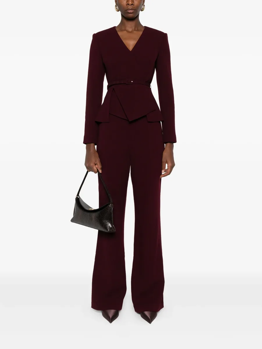 pocket-detail flared trousers 3