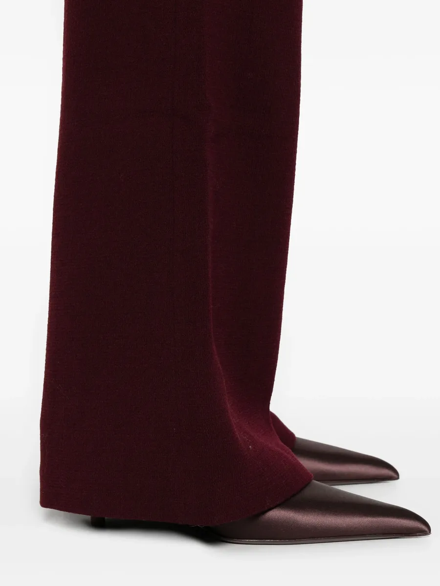 pocket-detail flared trousers 9