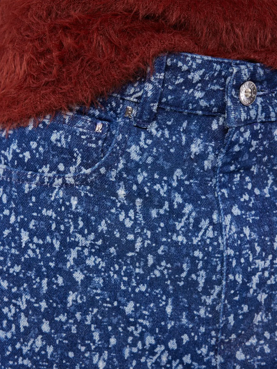 splatter-print baggy jeans 10