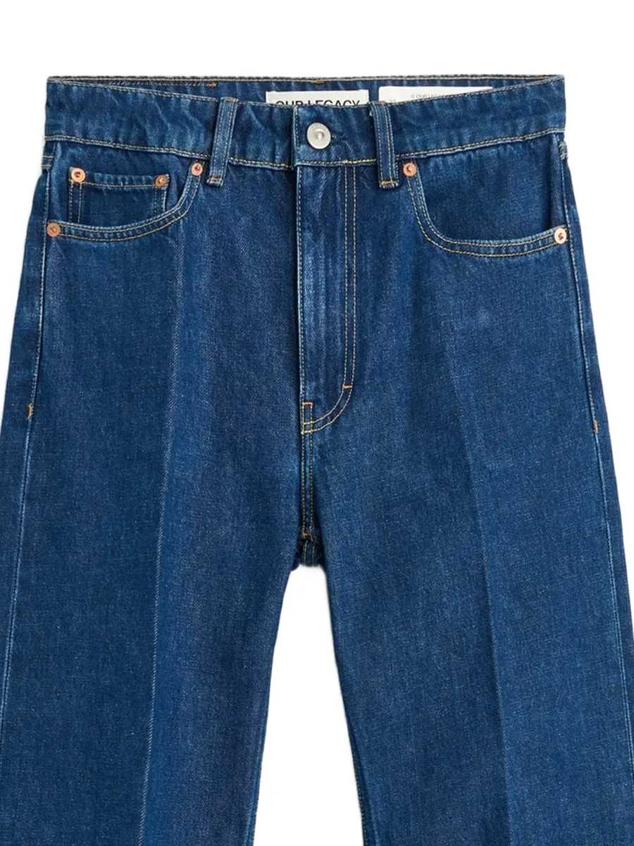 джинсы bootcut с жатым эффектом 4
